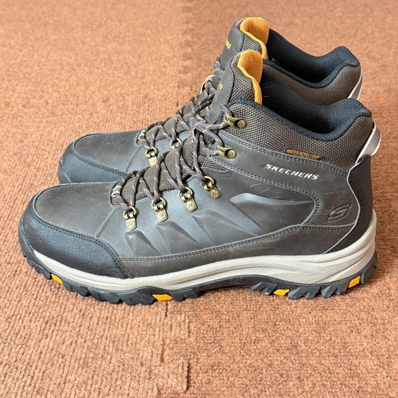Skechers Mens Relaxed Fit Water Repellent Hiking Boots Chocolate Brown 204642 14 main image 6
